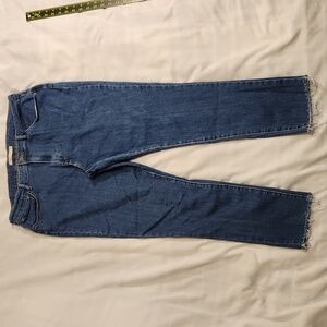 Levi's‎ jeans 721 High Rise Skinny women's 34 blue raw hems